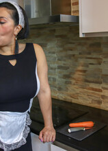 Elite Mature Porn Pics This Spanish mature housewmaid plays with the carrots from her work - Mature.nl xxx sex photos