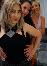 Three naughty housewives going full lesbian