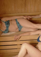 Elite Mature Porn Pics Mature ladies unwinding in an all female sauna - Mature.nl xxx sex photos
