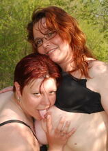 Elite Mature Porn Pics These old and young lesbians love to go outside and have fun - Mature.nl xxx sex photos