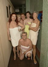 Elite Mature Porn Pics Ever wanted to take a peek in a mature sauna - Mature.nl xxx sex photos