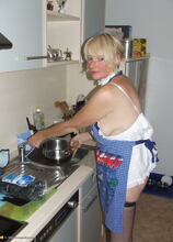 Elite Mature Porn Pics Naughty housewife gets frisky in the kitchen - Mature.nl xxx sex photos