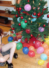 This hot teen gets kinked up by Santa and his friends